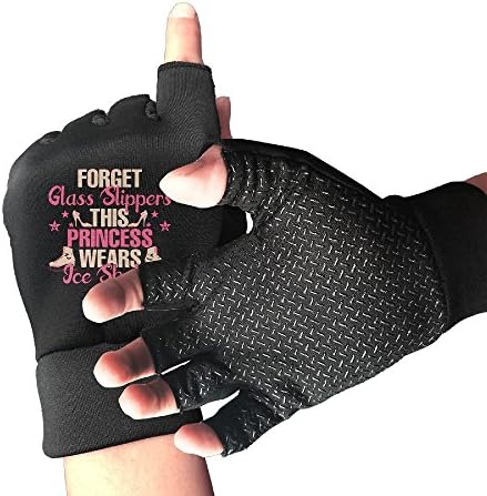 This Princess Wears Ice Skates Arthritis Gloves Training Nursing Grip Gloves Open Finger For Men &amp; Women