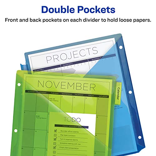 Avery 5-Tab Dividers with Pockets - Image 4