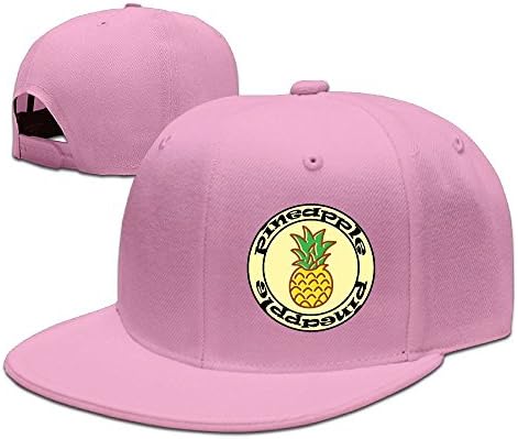 XianC Pineapple Flat Bill Snapback Adjustable B-boy Caps Pink