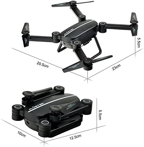 Skyhunter RC Quadcopter Drone with WiFi 720P HD Camera Live Video, 2.4GHz 4CH 6-Axis Gyro APP Control FPV Drone with Altitude Hold, Gravity Sensor and Headless Mode Function with 3 Batteries