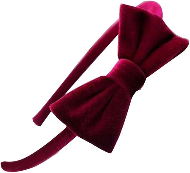 Amazon Co Jp 子供カチューシャ ヘアバンド ベロア カチューム リボン