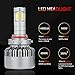 ZDATT 9012 Led Headlight Bulbs High Beam 100W 14000LM 6000K White HIR2 Low Beams 4 Sides Truck Light Replacement Conversion Kits
