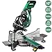 Metabo HPT 10-Inch Sliding Miter Saw | Zero Rear Clearance Slide System | Dual Bevel | Laser Marker (C10FSHCT)