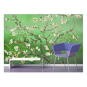 Green Almond Blossom by Vincent Van Gogh - Wall Mural, Removable Sticker, Home Decor - 66x96 inches