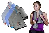 SPORTS EXERCISE FITNESS TOWEL - For Hardcore Fitness Enthusiasts - Fast Drying, Extra Absorbent, Moisture Wicking, Cooling Microfiber. Workout Towels for Gym, Training. Soaks Sweat, Keeps You Dry