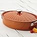 Rachael Ray Cucina Hard Porcelain Enamel Nonstick Covered Oval Sautéuse, 5-Quart, Pumpkin Orange