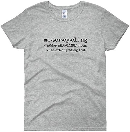 The Art of Getting Lost Motorcycling Short Sleeve Women's Tee - Light/Black