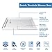 DreamLine SlimLine 34 in. D x 48 in. W x 2 3/4 in. H Left Drain Double Threshold Shower Base in White, DLT-1034481
