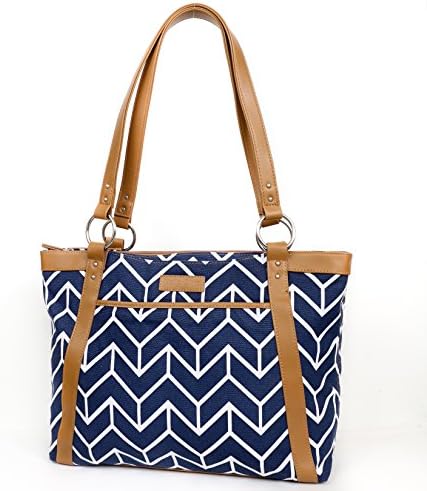 Kailo Chic Casual Laptop Tote Bags (Navy Arrows)