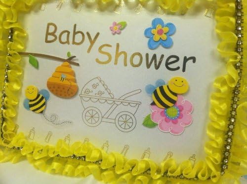 Amazon Com Baby Shower Bumble Bee Handcrafted Guest Book Party