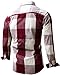 JoJoJoy Men's Casual Long Sleeve Plaid Button Down Shirt Contrast Color Block Pattern