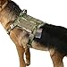 EXCELLENT ELITE SPANKER Tactical Service Dog Vest Military Patrol K9 Dog Harness Nylon Molle Adjustable Dog Vest Harness with Handles(MCP-M)