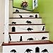Rats Mice Doors Set of 17 vinyl lettering decal home decor wall art saying halloween