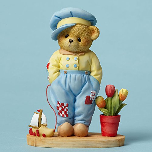 Enesco Cherished Teddies Collection Bear Dressed as Dutch Figurine, 4.25"