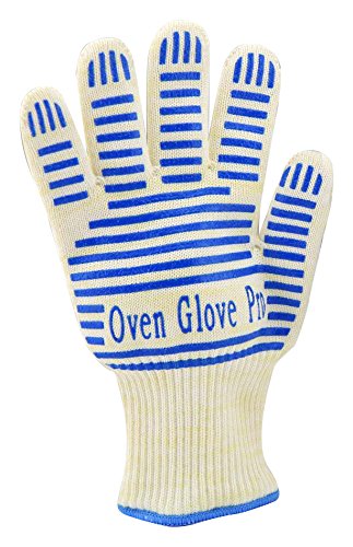 Zotoon Oven Glove Withstand Heat up to 662F - Comfortable Five Fingered Flexi-Grip for Left or Right Hand - Great for the kitchen,barbeque & other hot surfaces -The Best Oven Mitt & Grill Gloves in the market - Specialty for Amazon - Full Refund If Not Sa