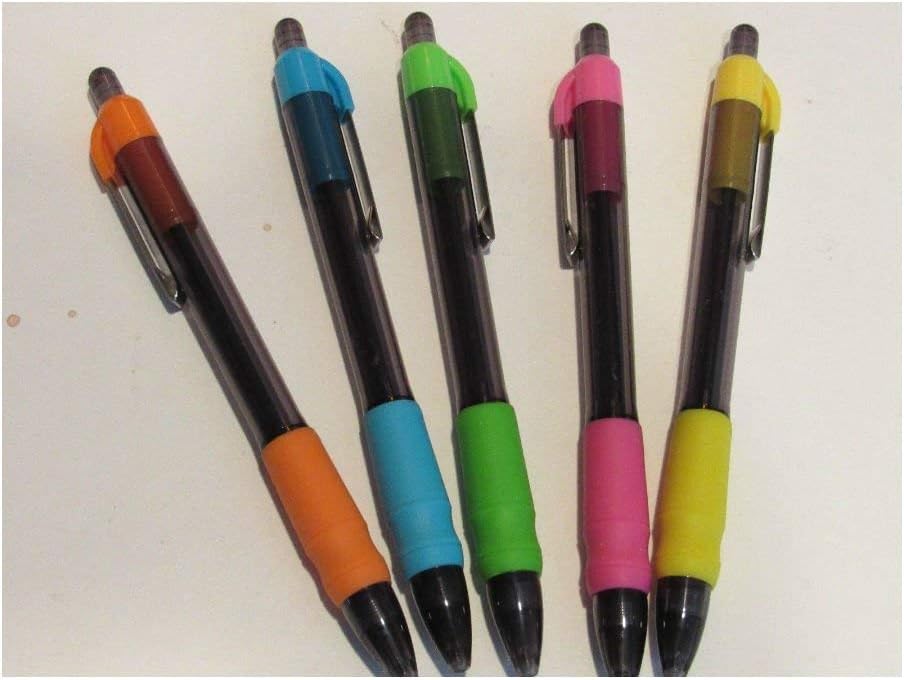 Ballpoint Pens SET OF 5 MAX GLIDE TROPICAL COLORS GEL BALLPOINT PENS