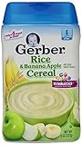 Gerber Baby Cereal Rice, Banana Apple, 8 Ounce
