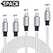 iPhone Charger,AYNGWRNB MFi Certified Lightning Cable 5 Pack [3/3/6/6/10FT] Extra Long Nylon Braided Cord Compatible iPhone Xs/Max/XR/X/8/8Plus and More
