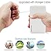 SwitchMe 10000mAh Portable Charger Power Bank External Extra Battery Backup Built-in Micro USB Cable White