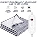 HOKEKI Electric Blanket Throw, Fast Heating Blanket Full Size with 3 Hours Auto Off & 6 Heat Settings, Flannel & Sherpa Reversible Heated Bed Comforter with ETL Certification Machine Washable