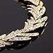 MOOCHI Gold Plated Shinning Wheat Ears Golden Necklace Earrings Bracelet Ring Jewelry Set
