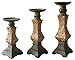 TIAAN Set of 3 Resin Pillar Candle Holders - 14