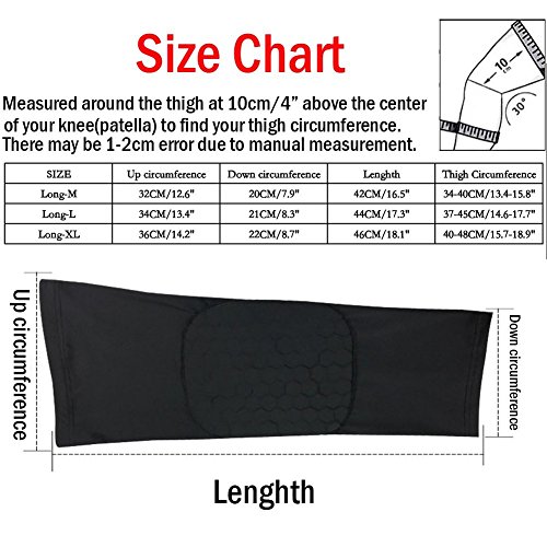 image for Protective Knee Pads, AMOSTING 2 Packs Anti-slip Basketball Knee Pads 