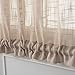 jinchan Sheer French Door Curtains Linen Textured French Door Panel 40 inches Long Curtains for French Doors with Single Tieback Taupe 1 Panel