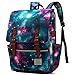 Kenox Vintage Laptop Backpack College Backpack School Bag Fits 15-inch Laptop (Sky-green)