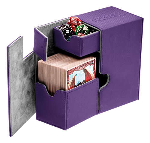 Ultimate Guard FlipnTray Deck Case 80+ Standard Size XenoSkin Purple Carte