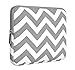 MOSISO iPad Pro 11 2018 Case Sleeve, Compatible 9.7 Inch iPad Pro, Surface Go 2018, iPad Air 2/Air (iPad 6/5), iPad 1/2/3/4 , Canvas Fabric Protective Slim Pouch Cover, Chevron Gray