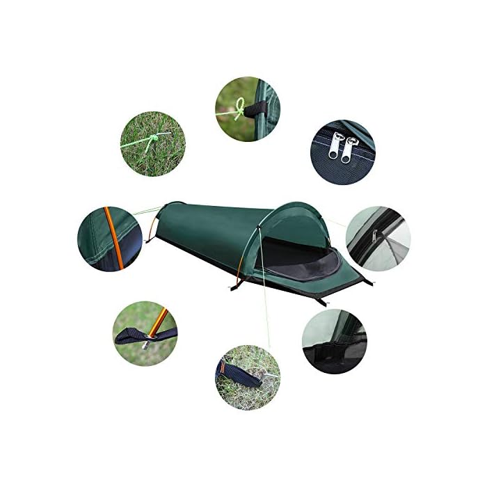 LytHarvest Ultralight Bivvy Bag Tent, Compact Single Person Backpacking