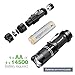 Hausbell 2 Pack Flashlights, 7W Ultra Bright Mini LED Flashlight-Adjustable Focus 3 Modes Gifted with Free Compass