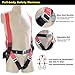 YIZRIO Full Body Safety Harness Climbing Harness Belts for Outdoor Expanding Training Fall Protection Kit | 5-Point Adjustable Personal Protective Rappelling Equip | Universal Construction Industrial