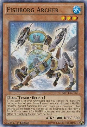 Yu-Gi-Oh! - Fishborg Archer (MP14-EN122) - Mega Pack 2014 - 1st Edition - Common