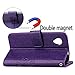 Nexus 5 Case,Gift_Source [Card Slot] [Kickstand Feature] Premium Vintage Emboss Flower PU Leather Wallet Case Folio Flip Case with Wrist Strap for LG Google Nexus 5 [Purple]