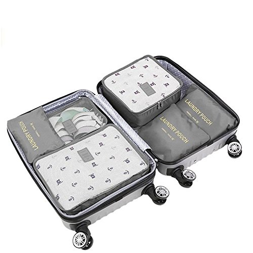 Packing Cubes, 7 Set Suitcase Organizer for Travel, Compression Travel Luggage Organizer - Thumbnail 2
