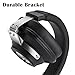 Active Noise Cancelling Headphones with Inline Microphone and Carrying Case for Travel, Over-Ear, Wired - Black