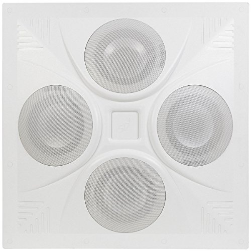 Pure Resonance Audio SD4 SuperDispersion Ceiling Speaker Array, Built-In 8 Ohm/70 V Transformer