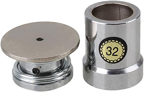 BOPU Silver Heavy Duty Metal Fabric Covered Button Dies Mold Tool 32L For 0.3-0.7mm Thickness