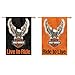 Harley-Davidson Eagle B&S Double Sided Suede Garden Flag - Black & Orange