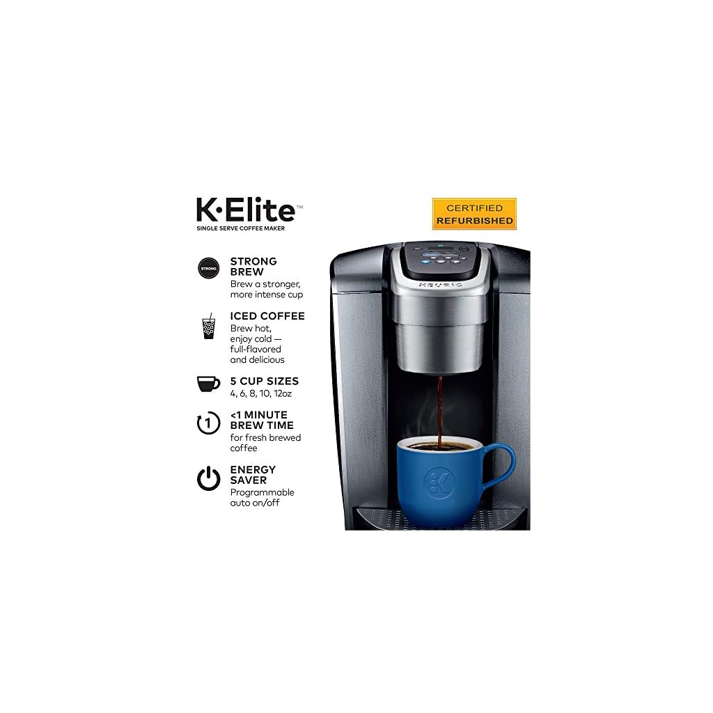 Keurig K Elite Coffee Maker Single Serve K Cup Pod Coffee Brewer With keurig-k-elite-coffee-maker-single-serve-k-cup-pod-coffee-brewer-with
