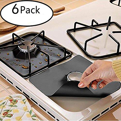 Bomach 6 Pack Gas Stove Range Burner Covers,Reusable Gas Stove Range Burner Protectors,Double Thickness,Non-Stick,Fast Clean Stovetop Burner Protector Liner Cover for Kitchen Cooktop Accessories - Thumbnail 7