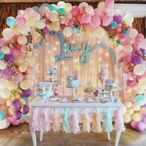 Partywoo Pastel Balloons 100 Pcs 10 Inch Pastel Colored Balloons