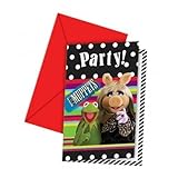 The Muppets Party -Muppets Party Invitations & Envelopes x 6