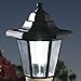 Bits and Pieces – Solar Dog Lantern (Black Lab) – Solar-Powered Resin Garden Sculpture with LED Light, Hand-Painted, Auto-On Rechargeable Battery, On/Off Switch – 13.5
