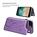 Vaburs for iPhone 7 Plus/8 Plus Case Wallet with Card Holder, Embossed Butterfly Premium PU Leather Double Magnetic Buttons Flip Shockproof Cover for iPhone 7/8 Plus Case (5.5