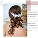 Catery Flower Bride Wedding Headband Silver Crystal Pearl Rhinestone Hair Vine Braid Babys Breath Headpieces Bridal Hair Accessories for Women