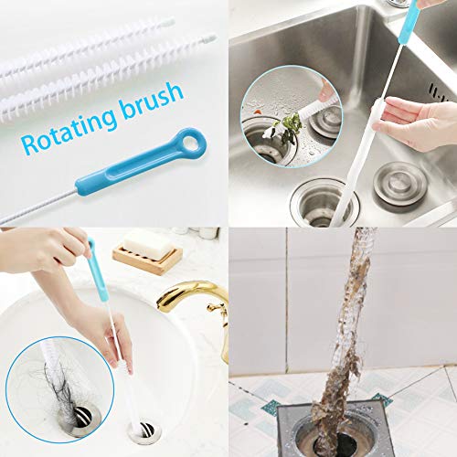 image for Sugelary Drain Clog Remover, Sink Snake Hair Catcher Tool Overflow Cle