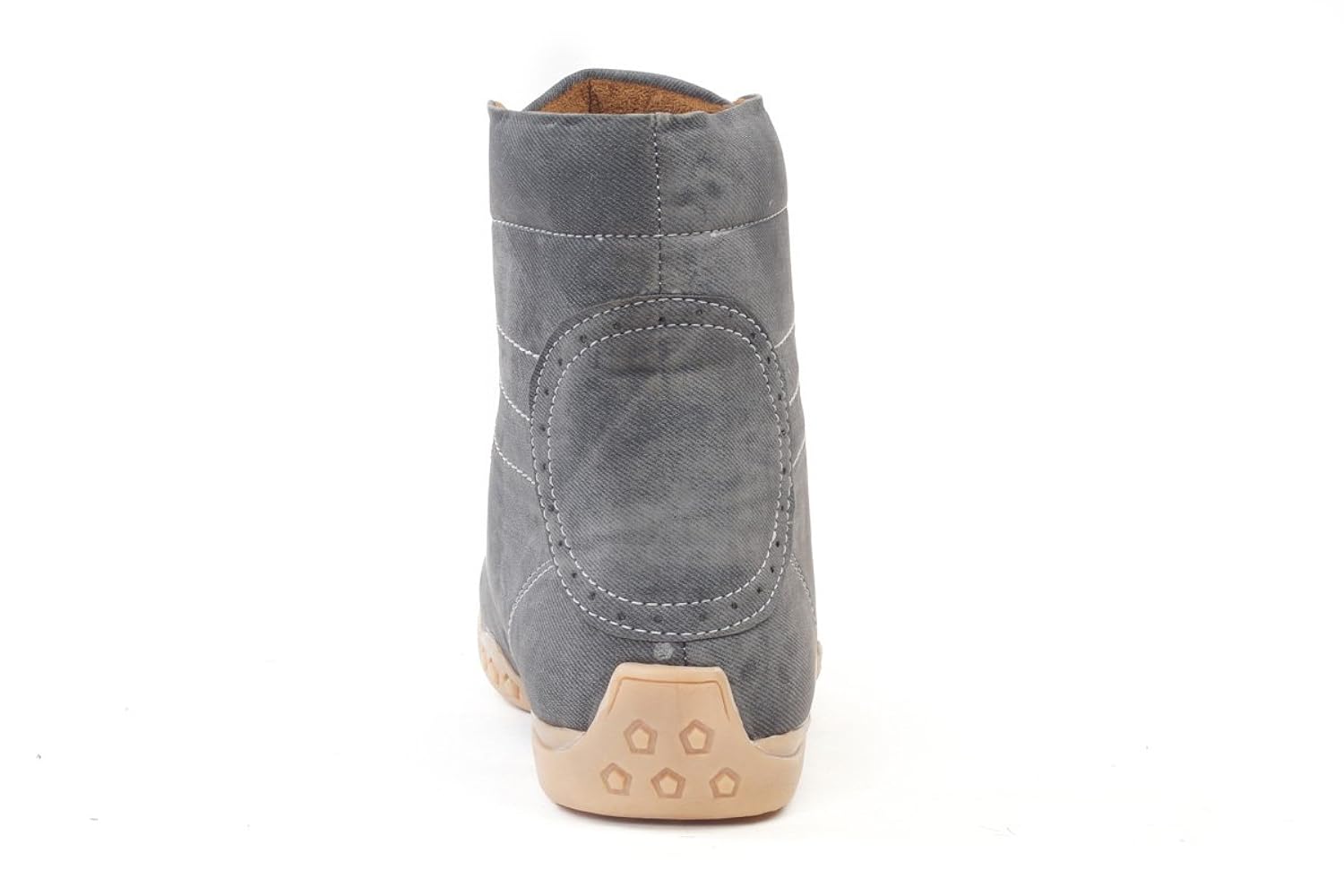 bacca bucci men grey canvas boots